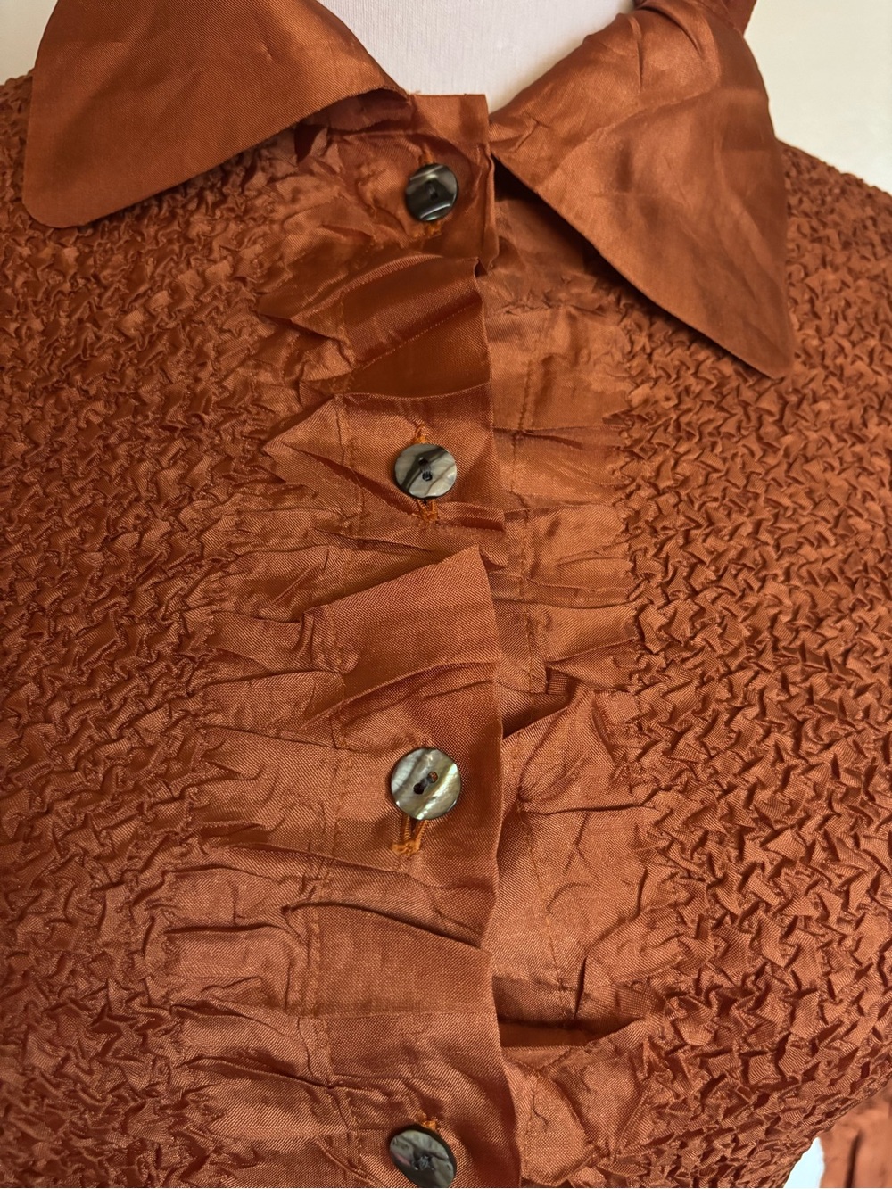 PEPLUM by Yoshiki Hishinuma Vintage 90s Burnt Orange … - Gem